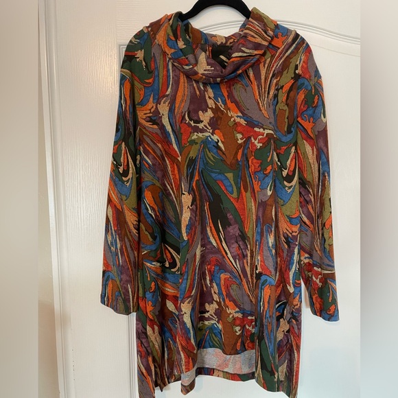 Ali Miles Tops - ALI MILES XL Vibrant Multicolor Knit Top